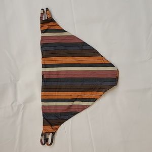 O'neill strappy striped bikini bottoms large